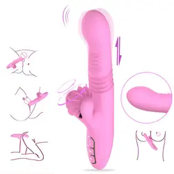 Самка вибратор секс-игрушки для женщин Мощный вибратор Клитор Вибратор в форме языка двойной бабник секс-шоп