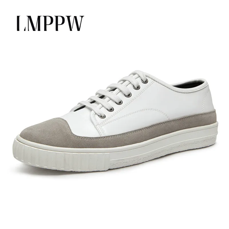 

Luxury Design Men Casual Shoes Cow Suede Leather Flat Shoes White Black Lace-up Breathable Men Sneakers Fashion Comfortable 2A