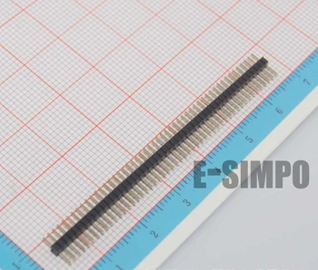 

50pcs/lot 1.27mm Du Pont connector,1*50P Pin Header,Male header,Single Row,Single Plastic,Straight, 8.1mm Rohs,Gold-plated