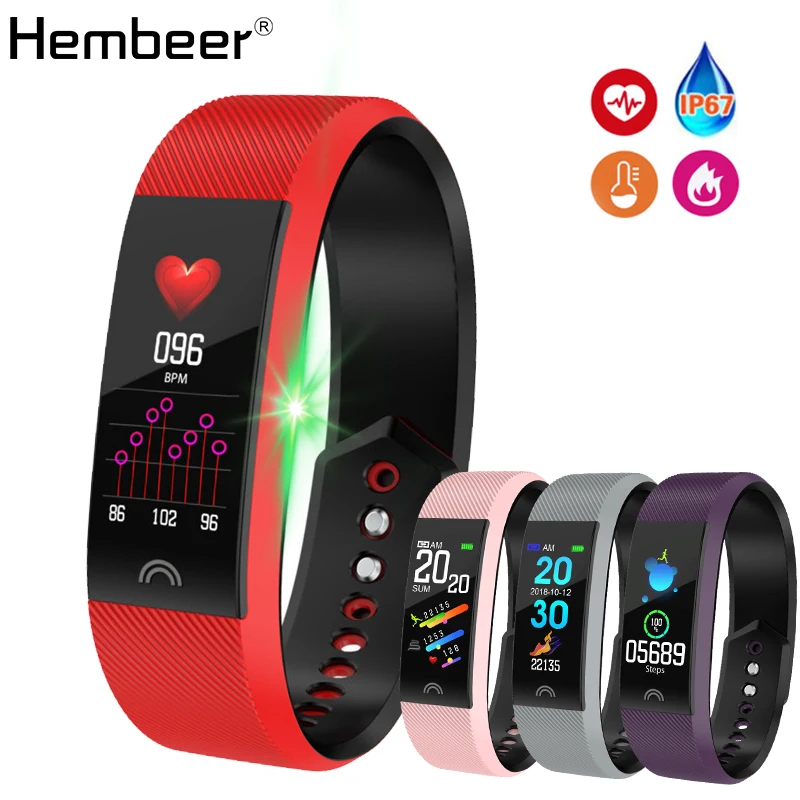 

Hembeer XF6 Smart Sport Bracelet Pulsometro Fitness Tracker Blood Pressure Watch Smartband PK Fitbits mi band 2 miband 3
