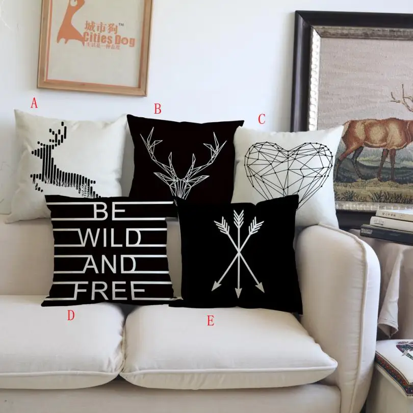 

2018 Cushion Cover 45*45 Home Decor Cushion Cover Happy Sunmer Time Throw Pillowcase Pillow Covers NEW AP24
