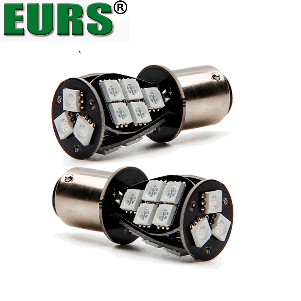 EURS с can-bus Ошибка 1156 BA15S 1157 BAY15D 5 Вт 18SMD 5050 светодиодный указатель поворота P21W Авто