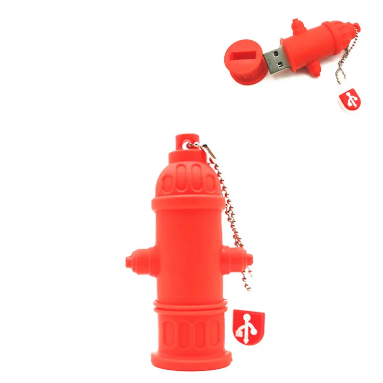 

Hot Sale Cartoon Fire Hydrant Pen Drive Usb Flash Drive 64gb 32gb Cute Pendrive Real Capacity 4gb 8gb 16gb Memory Stick Fun Gift