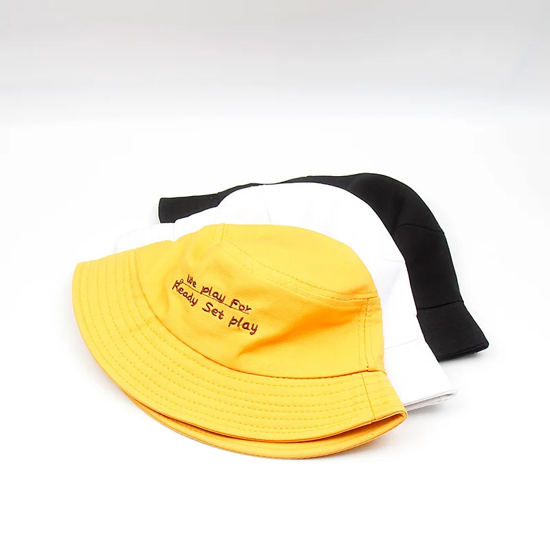

XCZJ Women Sun Hat Cotton Summer Bucket Hat For Female Casual Bucket Chapeau Unisex Protection Summer Visor Hats Beach Hats H111