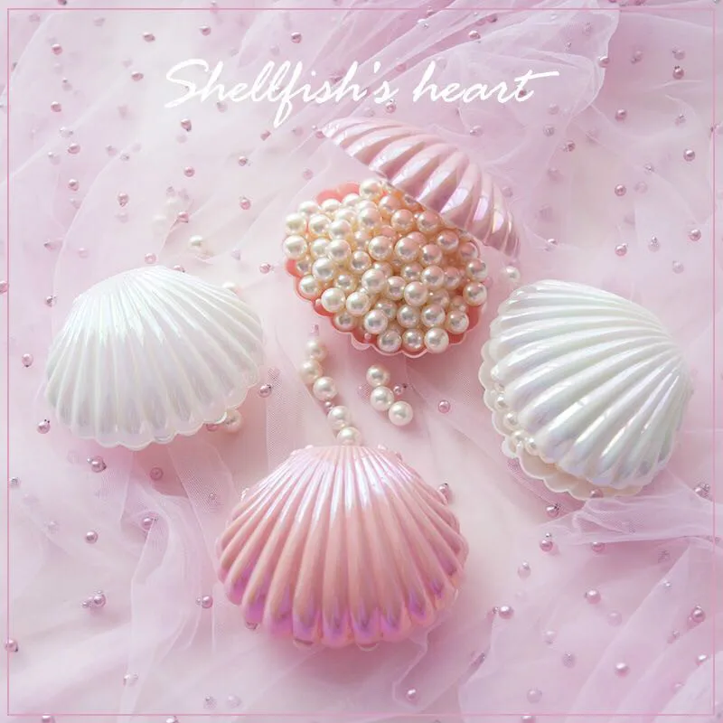 

Creative Shell Shape Case Jewelry Ring Candy Storage Box Container Home Organizer Trinket Box Container Craft Photography Props
