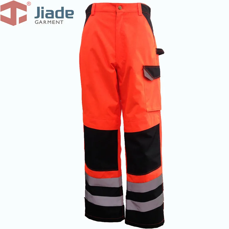 Jiade рабочая одежда Брюки Светоотражающие Брюки Высокие Брюки повышенной видимости водонепроницаемые длинные брюки