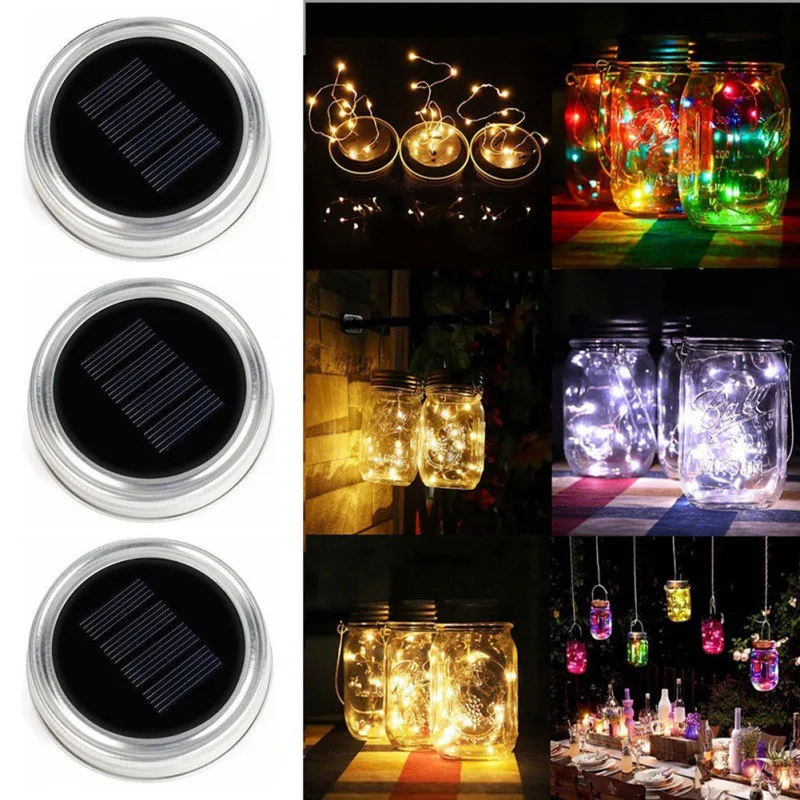 LED Fairy светильник строка для стеклянная банка с завинчивающейся крышкой