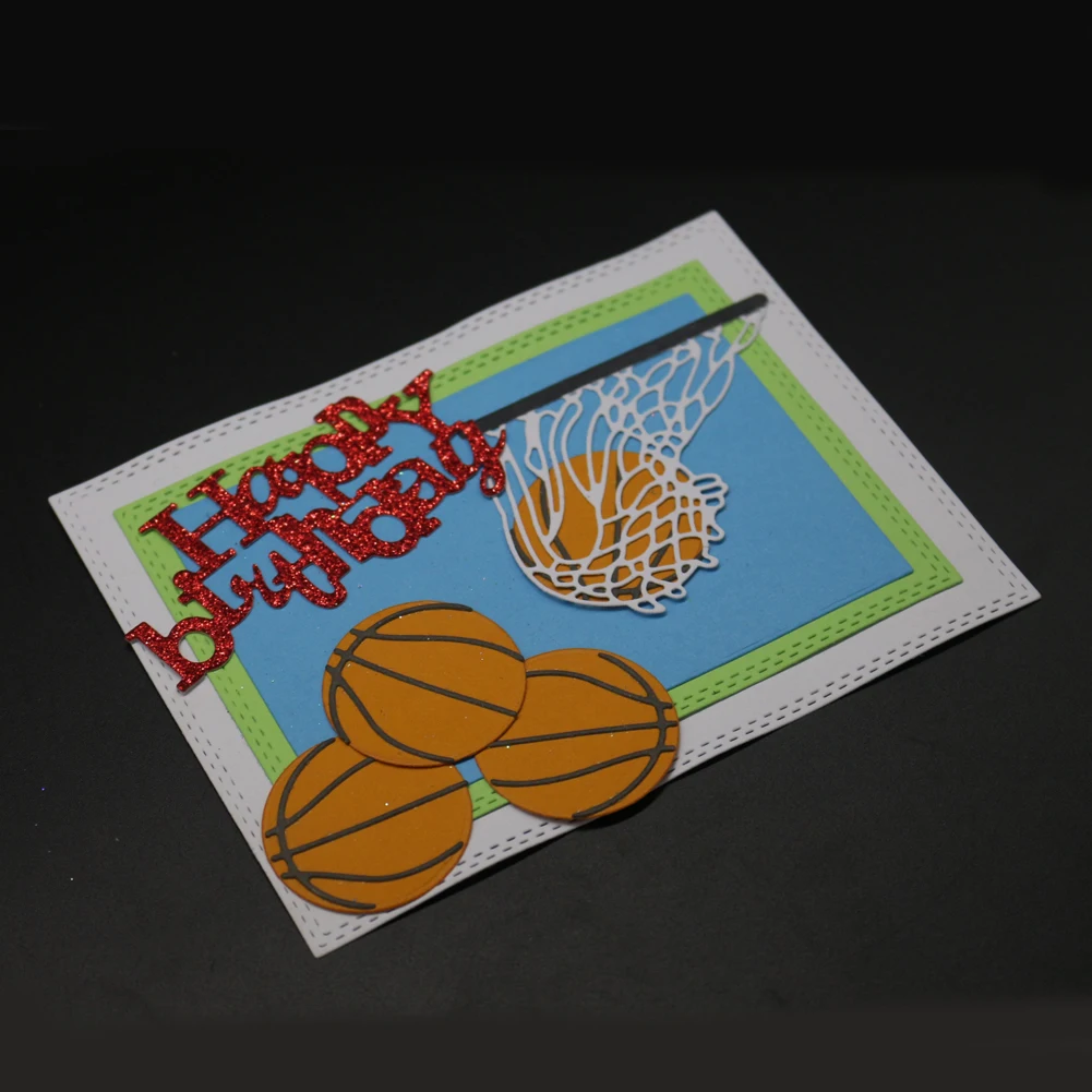 basketball net metal cutting dies steel embossing template stencils diy scrapbooking card album metal craft decorative basketball net template