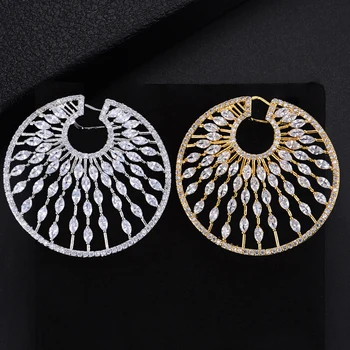 

missvikki Luxury Brand Round Fashion Stud Earrings for Women Lover Noble Gift Bohemia Style New Trendy Popular Jewelry For Girl