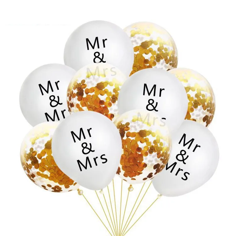10 шт 12 дюймов украшения для дома латексные шары воздушные шары с конфетти надувной шар для дня рождения, свадьбы, вечеринки - Цвет: Q