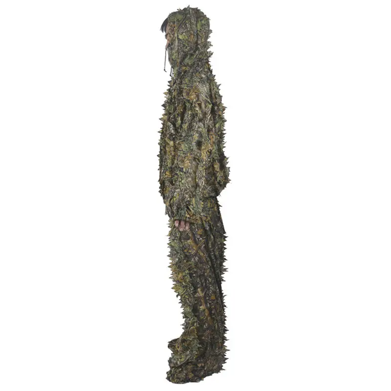 

Camouflage Outdoor Hunting Suits Accessories Advanced 3D Leaves Ghillie Suit Military Airsoft Shooting Photography Hiden Uniform