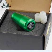 Universal Aluminum Car Gear Shift Knob Manual /Auto Gear Shift Gear Knobs GREEN universal car aluminum alloy shift gear knob silvery grey