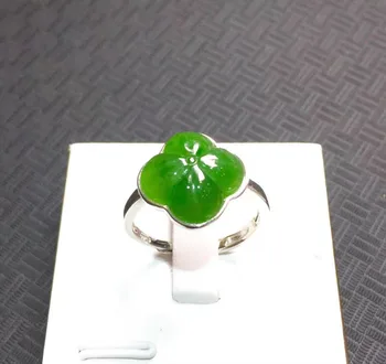 

S925 silver mosaic and nebula jigsaw ring live ring simple ring gold inlay jade hand carving