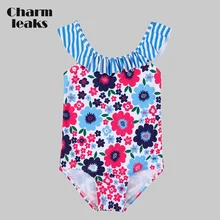 Charmleaks Baby Girls' One Piece Swimsuits Flower Print Swimwear Kids Ruffle Cute Bikini Beach Wear Charmleaks Baby Girls' One Piece Swimsuits Flower Print Swimwear Kids Ruffle Cute Bikini Beach Wear
