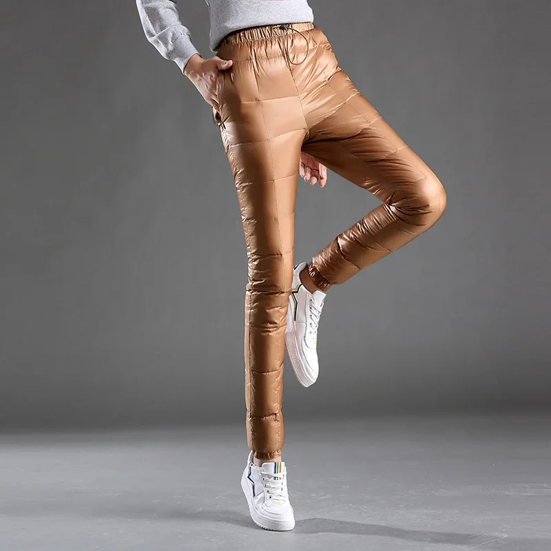 Caliente al aire libre de las mujeres al aire libre Espesor Elástico cintura para abajo Pantalones de invierno a prueba de viento Camping escalada esquí mujer senderismo Trekking Pantalones