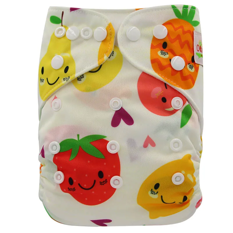 

Ohbabyka 50%Sale!! Reusable Diapers Baby Cloth Diaper Microfiber Velour Fitted Washable Pants Couche Lavable Baby Nappy Washable