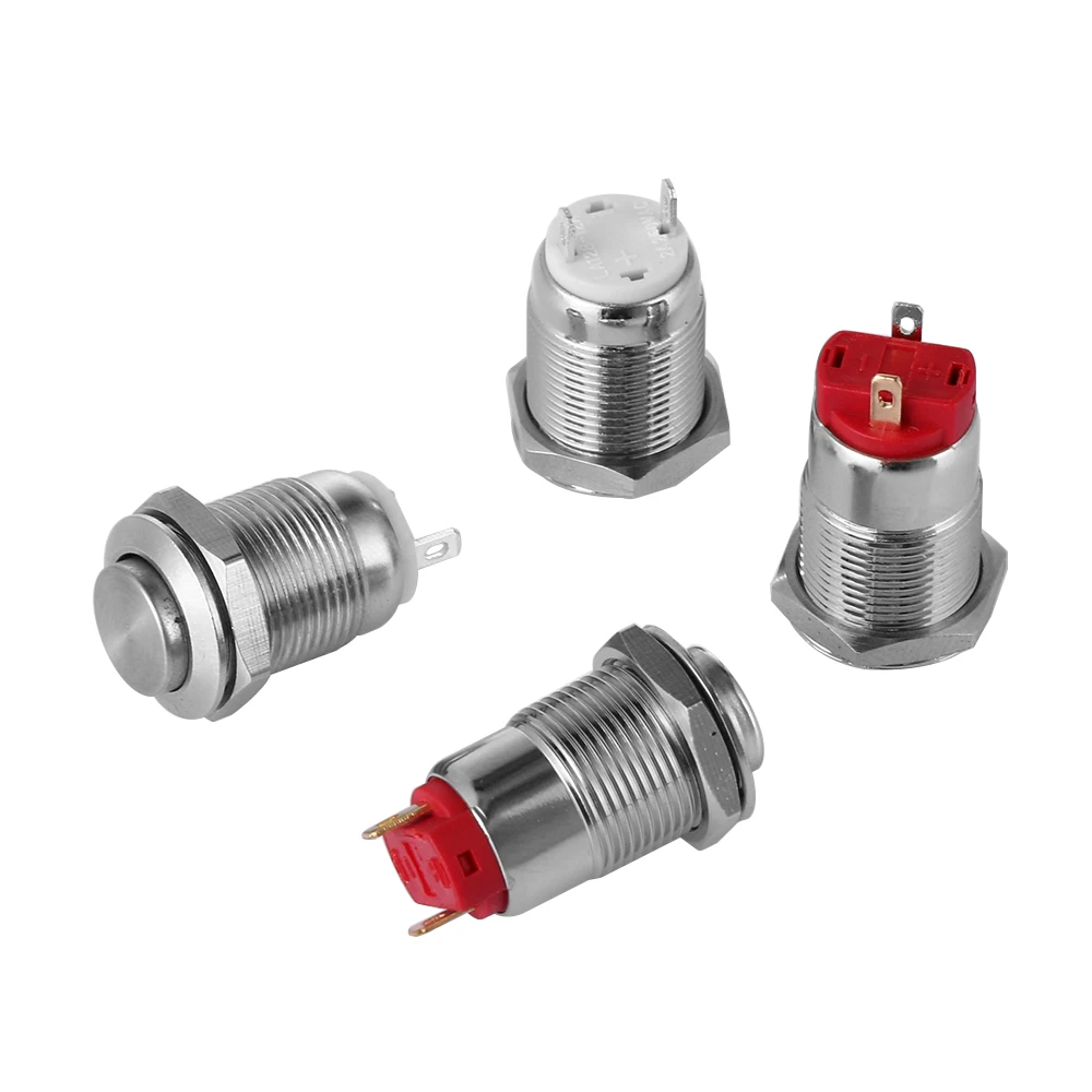 

250V 12mm Metal Push Button Switch Momentary Latcing Waterproof Pushbutton Switches