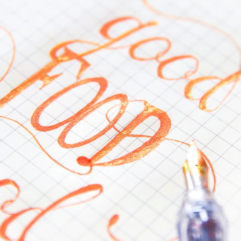 Перьевая ручка Jamie Notes чистая ручная работа Золотая пудра перьевая каллиграфия