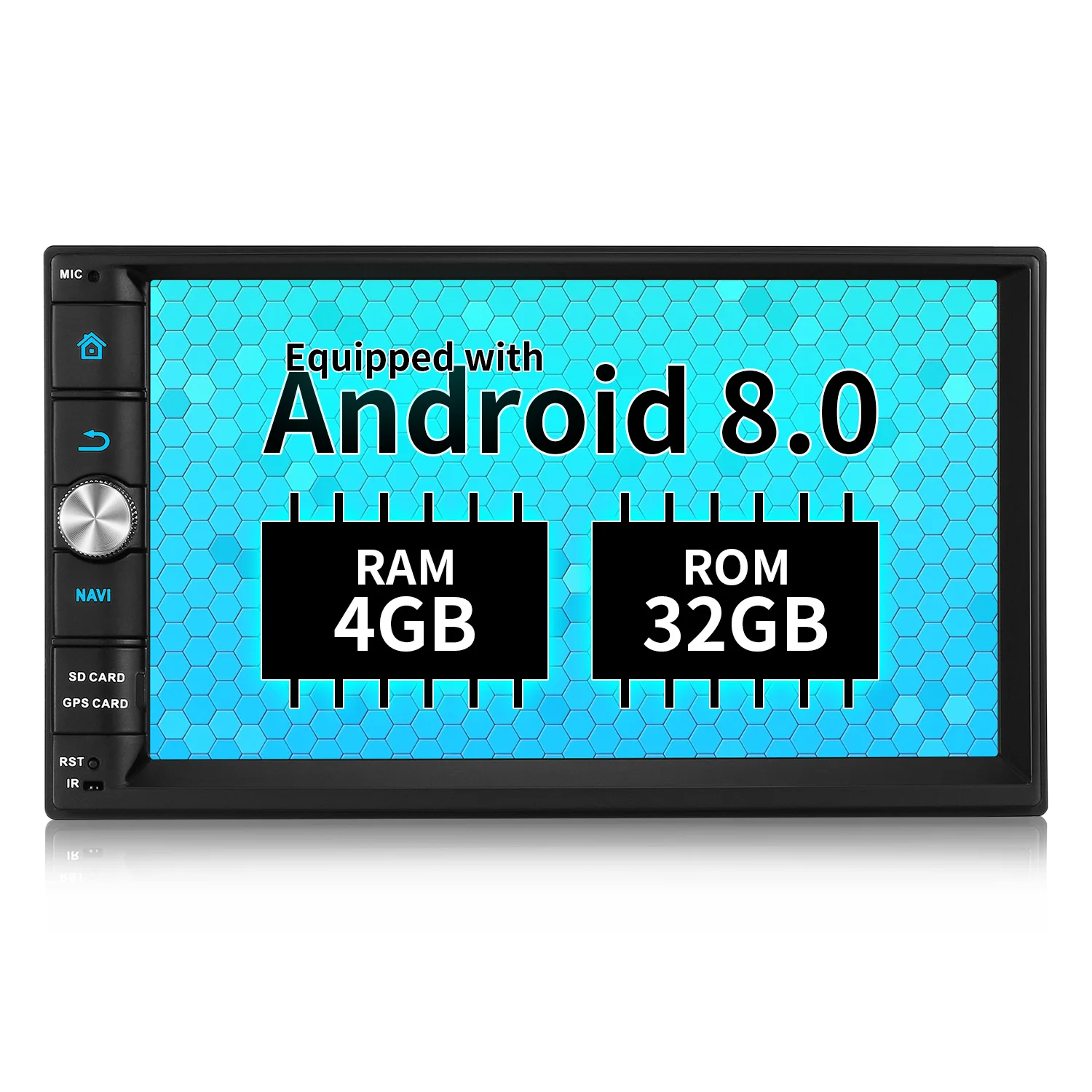 

ZEEPIN Android 8.0 4G RAM 2Din Car Multimedia Player GPS Navigation Automotive Head Unit Car Entertainment GPS OBD Music Video