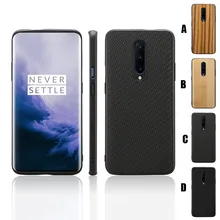Ultrathin Slim Fiber Carbon Wooden Rugged Case Cove For Oneplus 7 Pro 6.7 inch