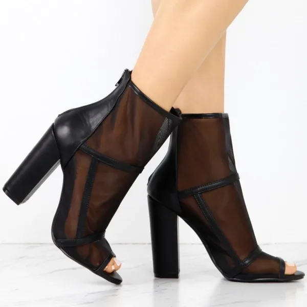 women_s_black_transparent_chunky_heel_boots_peep_toe_ankle_boots03