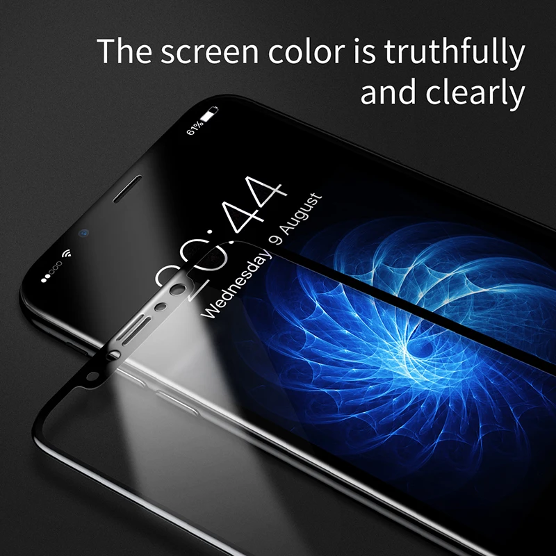 Baseus 3D Full Screen Protector For iPhone X Tempered Glass Front Film + Back Cover Protective Glass For iPhone X Back Protector