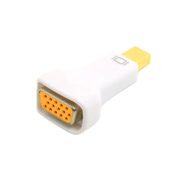 Новый переходник Mini Displayport DP папа VGA мама белый для Macbook монитора и проектора|vga