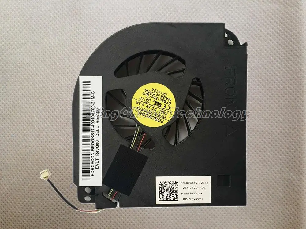 Кулер HOLYTIME для ноутбука DELL M6400 M6500 M6600 оригинальный и новый кулер ЦП DQ5D588H401