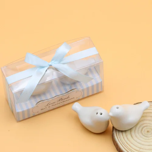 

Promotion Sale 10sets/lot Love bird Salt and Pepper Shakers Wedding Favors