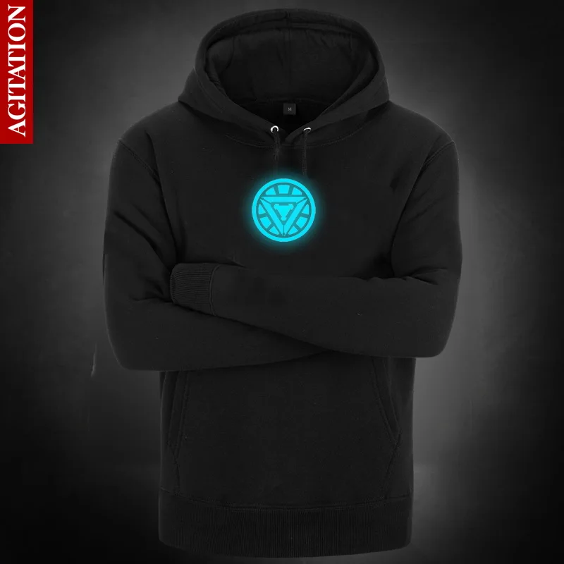 

Hot Iron Man Hoodies Fluorescent luminous Coat Hoody Pullover Sweatshirt Sweatshirts Outerwear Clothes