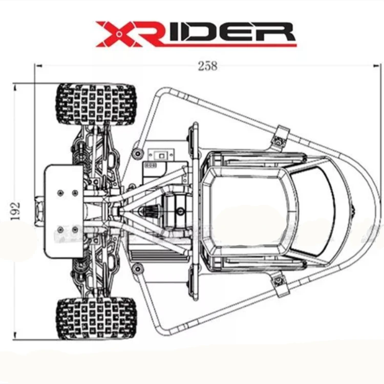 X-Rider 2,4G 1/8 Piaggio Ape 1:8 2WD дети на батарейках Дрифт автомобили РТР версия