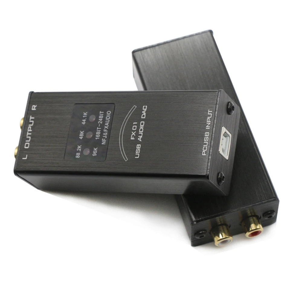 

Music Hall Latest FX-Auido FX-01 Mini PC USB Sound Card Audio DAC Decoder SA9023+PCM5102 Sampling Rate Display_Black