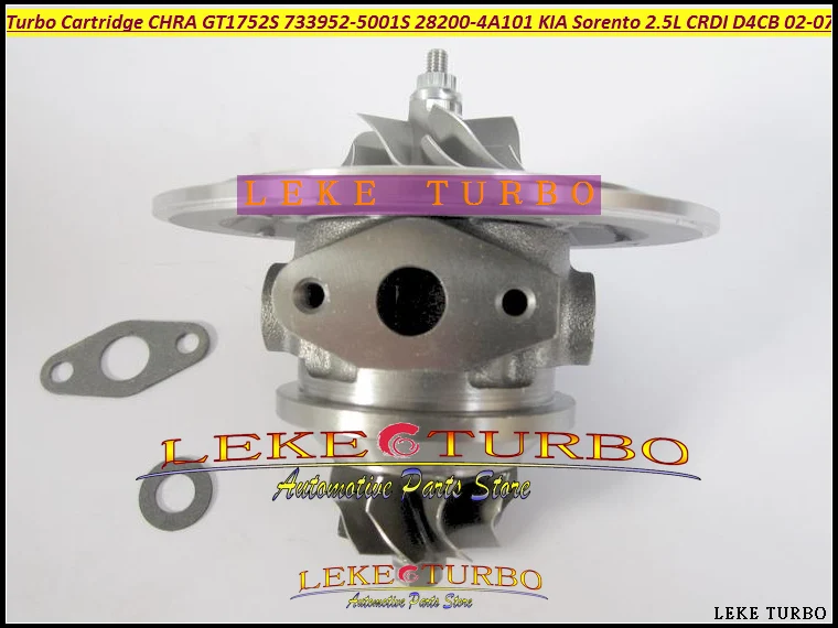 Turbo Cartridge CHRA GT1752S 733952-5001S 733952-0001 733952 28200-4A101 Turbocharger For KIA Sorento 2.5L CRDI D4CB 02-07 140HP (1)