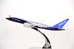 20 см Прототип модель самолета Боинг B787-8 самолета из металла твердые моделирование модель самолета для детей игрушки Рождественский