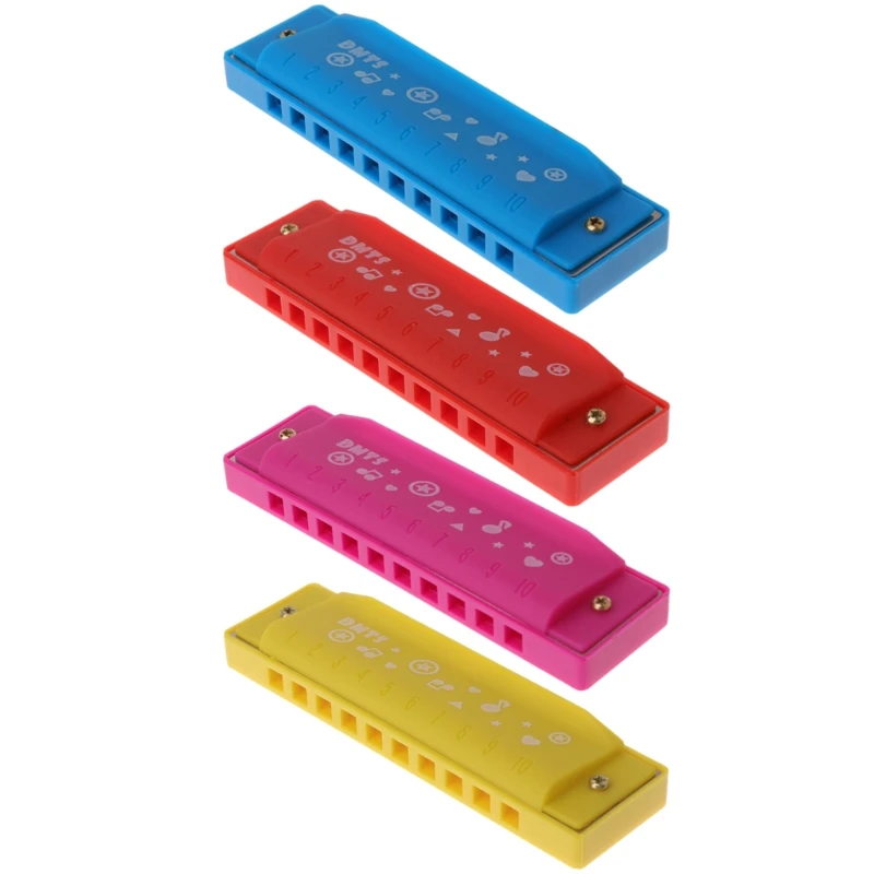 

Plastic Blues Harmonica 10 Hole for Kids Musical Instruments Educational Toy