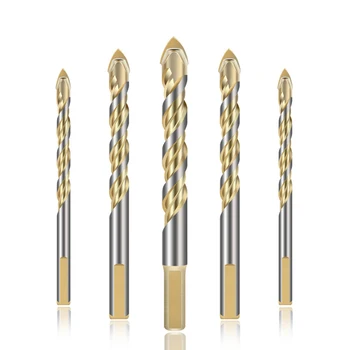 

Spade Head Twist Dirll Bit Set for Ceramic Tile Glass Brick Wall Wood Hard Alloy Tool for Carpenter Woodworking Tools