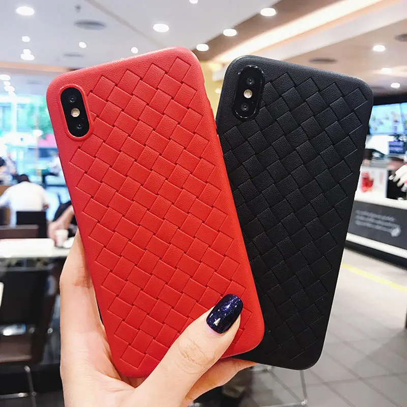 

Moskado Breathe Weave Grid Case For iPhone XR 7 6 6S 8 Plus X XS Max 5 5s SE XS Luxury Weaving Phone Cases Soft TPU Back Cover