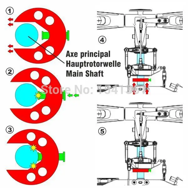 450 Swashplate инструменты для выравнивания KS KSJ 1117 ALIGN T REX 450pro sport FBL DFC H45191 Rc heli|Детали и