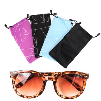 

LEEPEE Waterproof Dustproof eyeglasses pouch Universal Sunglasses Box Soft Cloth Car Glasses Bag Stowing Tidying