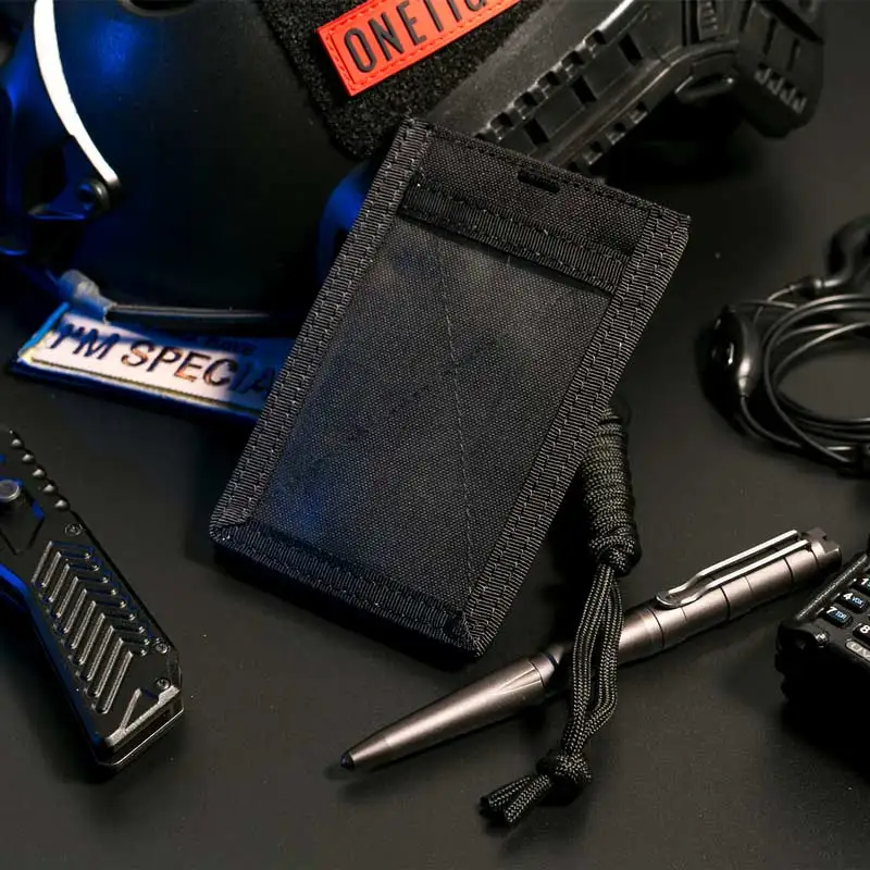 Preise OneTigris Armee Fan Taktische ID Karte Fall   Neck Lanyard und Kreditkarte Veranstalter ID Karte Halter Hochwertige Nylon