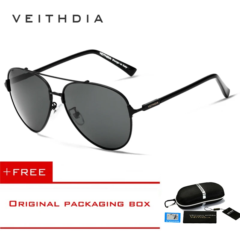 VEITHDIA, новинка, брендовые Модные мужские солнцезащитные очки, поляризационные, зеркальные линзы, очки, аксессуары для вождения, солнцезащитные очки, UV400 для мужчин, 3802