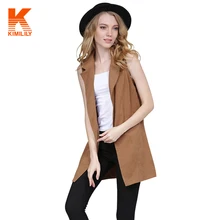 Women Ladies Waistcoat Waterfall Cape Women Long Sleeveless Cardigan Top Jacket Outerwear Vest #681551