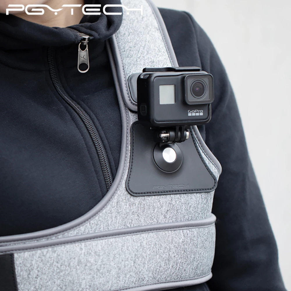 

PGYTECH Chest Strap for DJI Osmo Pocket Gopro Insta360 hero 7 6 yi 4K SJCAM Action Camera Chest Mount Harness Accessory