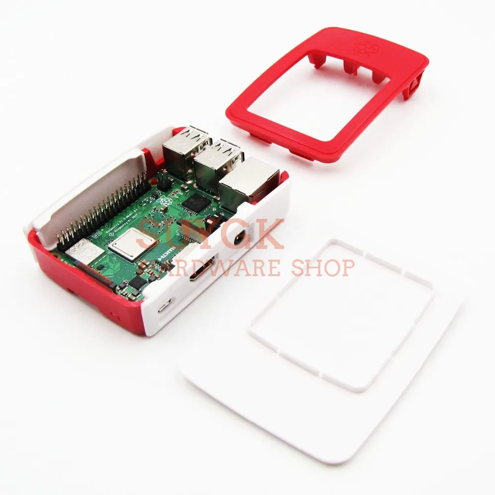 Оригинальная официальная коробка для Raspberry Pi 3 Model B + plus красно белый пластиковый