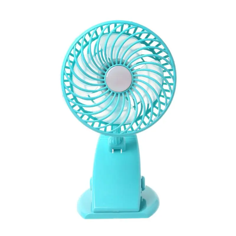 Мини USB ElectricFan360 горизонтальное вращение для Детские коляски летний охлаждающий вентилятор Перезаряжаемые Батарея 4 лопасти беззвучный