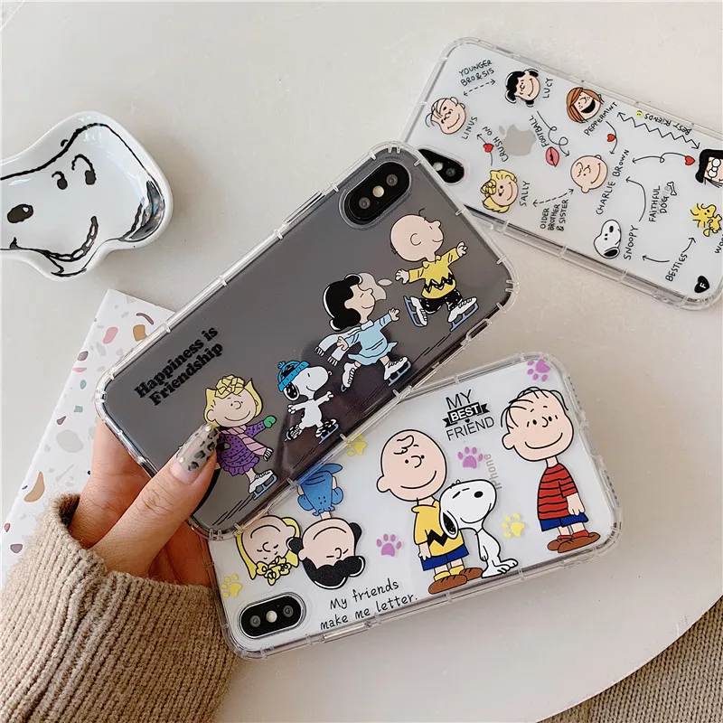

Anti-knock Cute Cartoon Phone Cases For iPhone 6 6S 7 8 Plus Case Soft Clear Silicone TPU Back Cover Case For iPhone X XS MAX XR