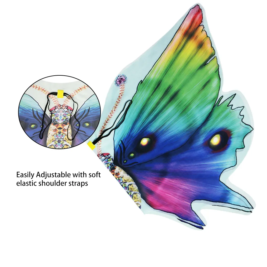 120*70 cm SPECIAL Dreamy Butterfly Wings Costume for Girls Fancy Dress up Pretend Play Party Favor Stage Dance Costume