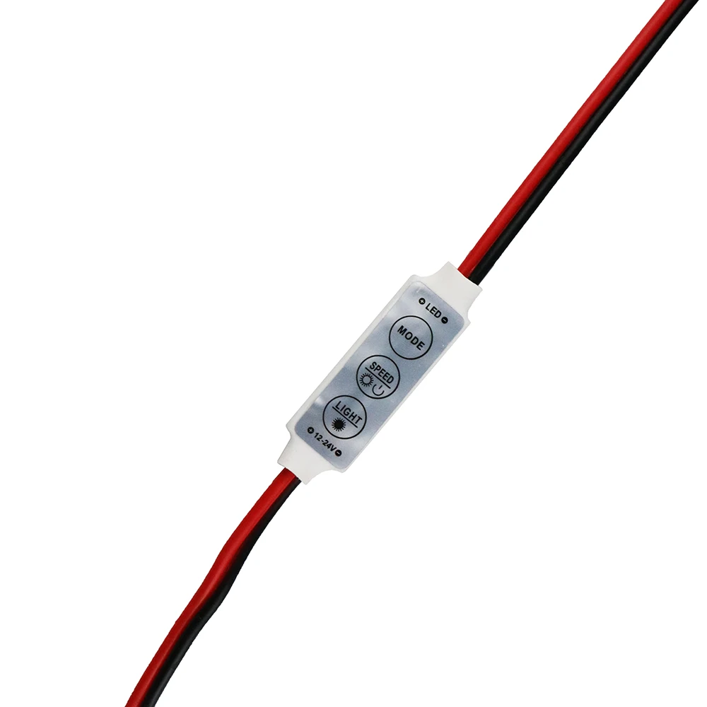 Диммер Светодиодные ленты RGB контроллер постоянного тока 12V 24V мини Диммер светодиодный одинарный Цвет контроллер для 5050 3528 5730 Светодиодные ленты светильник