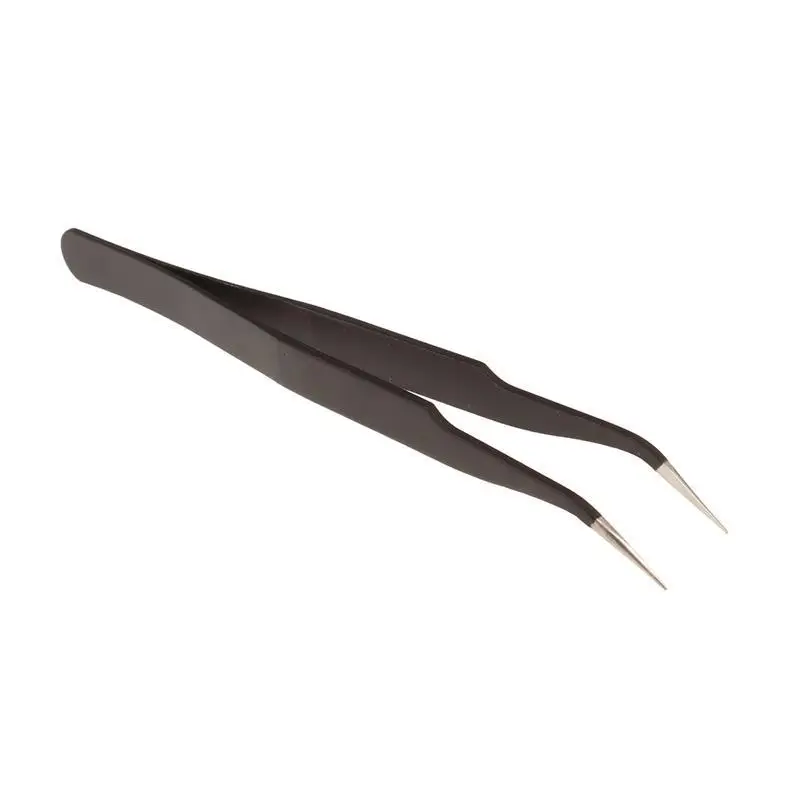 

WINOMO Non-magnetic Fine Tip Stainless Steel Curved Forcep Tweezer Nipper Elbow for Electronics Jewelry-Making Laboratory Work