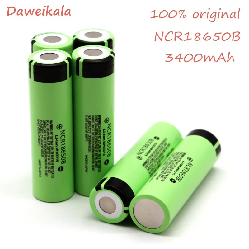 

100% Original Nuevo NCR 18650B 3,7 V 3400 mAh 18650 batera de LiTiO recargable para Las bateras de la linterna